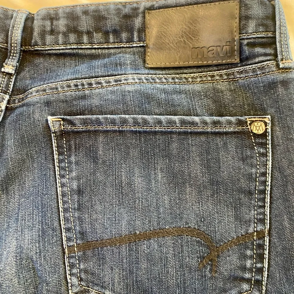 Mavi Matt Style Relaxed Straight Leg Men's Blue Denim Jeans - Picture 4 of 5